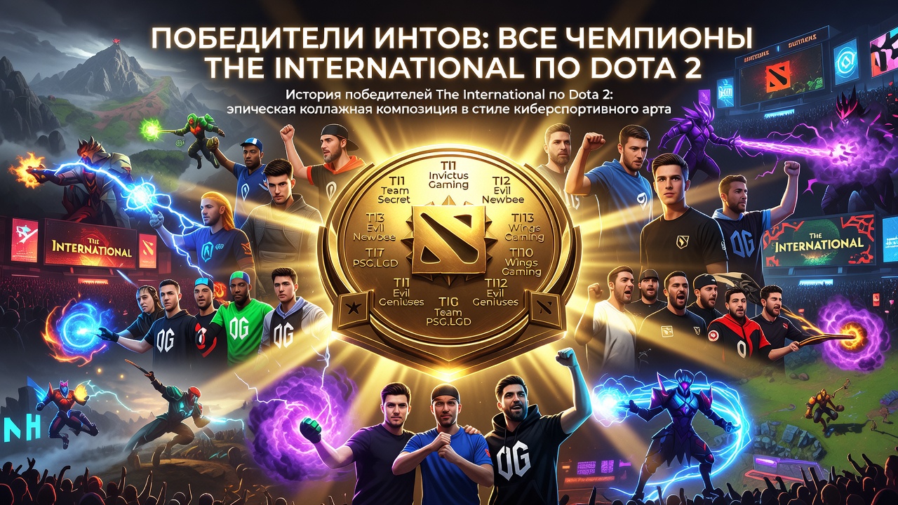 Победители Интов: все чемпионы The International по Dota 2