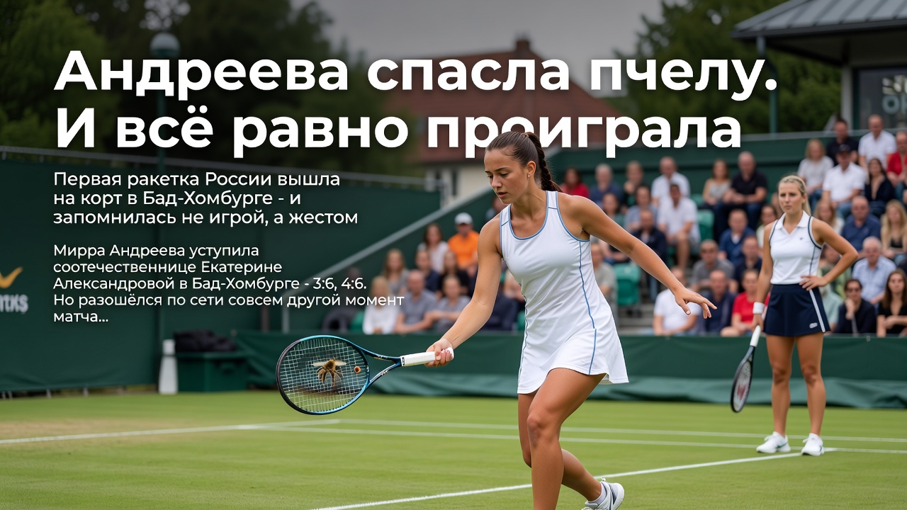 Андреева спасла пчелу. И всё равно проиграла