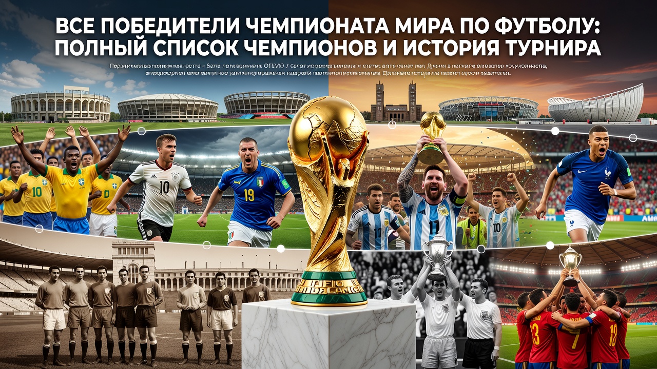 Все победители чемпионата мира по футболу: полный список чемпионов и история турнира