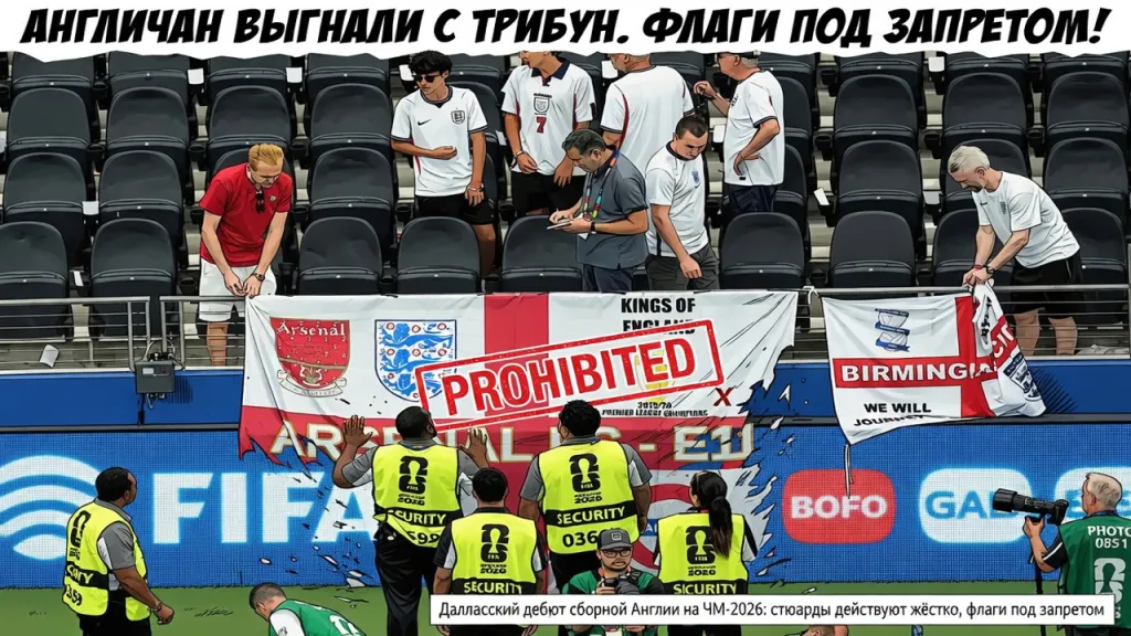 Англичан выгнали с трибун. Флаги под запретом!