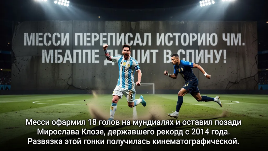 Месси переписал историю ЧМ. Мбаппе дышит в спину!