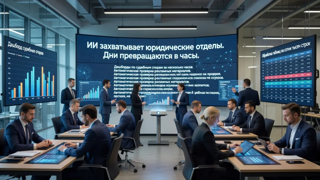 ИИ захватывает юридические отделы. Дни превращаются в часы