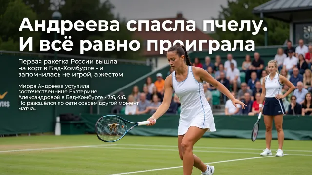 Андреева спасла пчелу. И всё равно проиграла